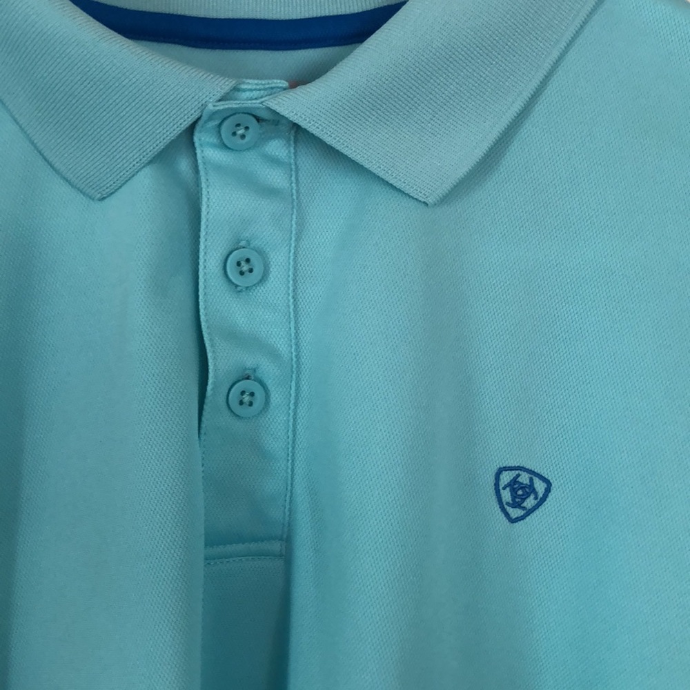 Men’s collar Ariat heat series short sleeve spring collar shirt - Picture 12 of 17